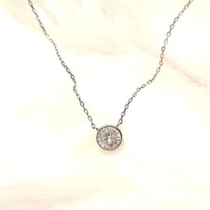 Sterling Silver CZ Necklace